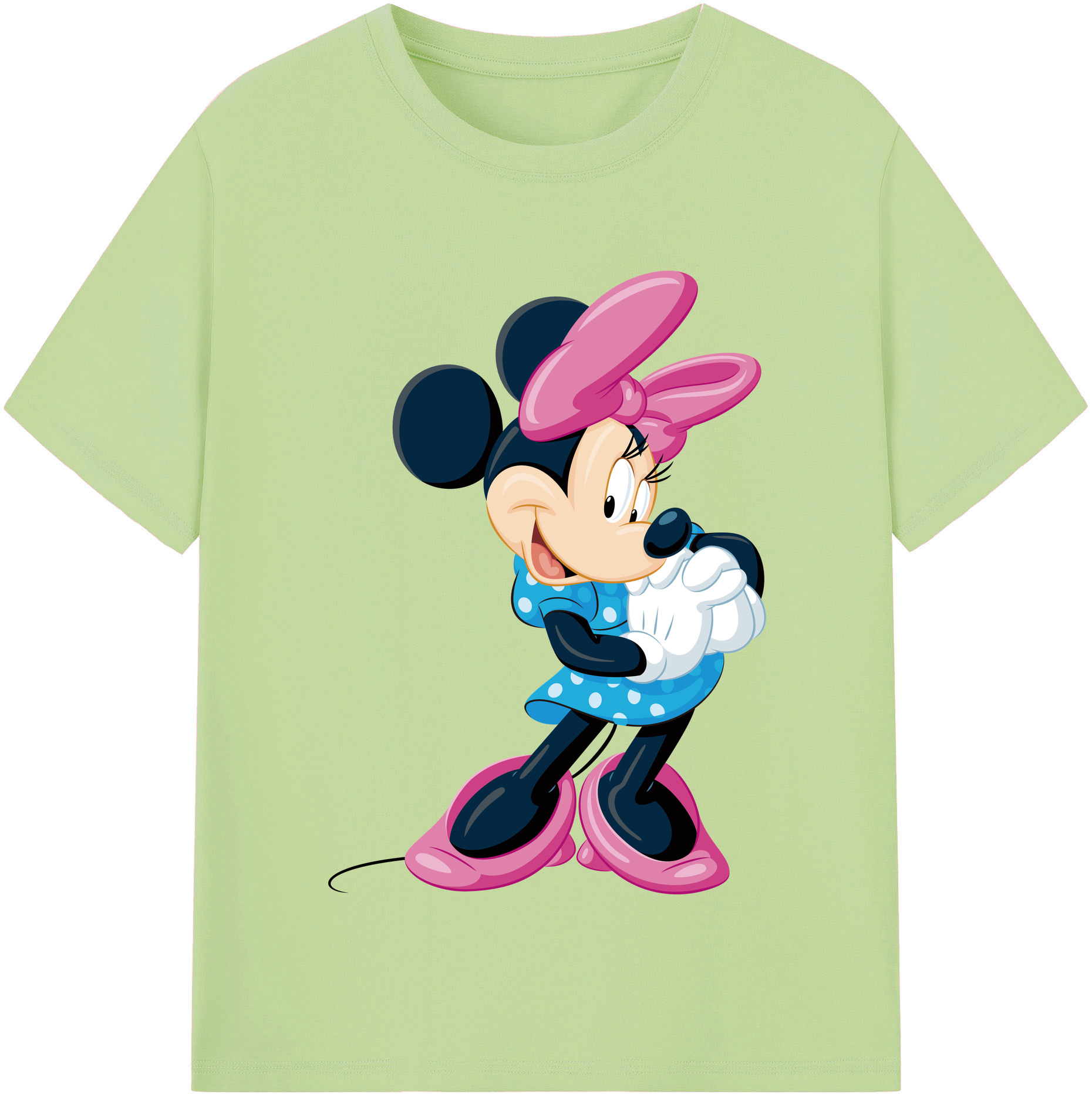 （画像用） ミッキーマウス Mickey Mouse 綿100％半袖Tシャツ（フロントプリント）